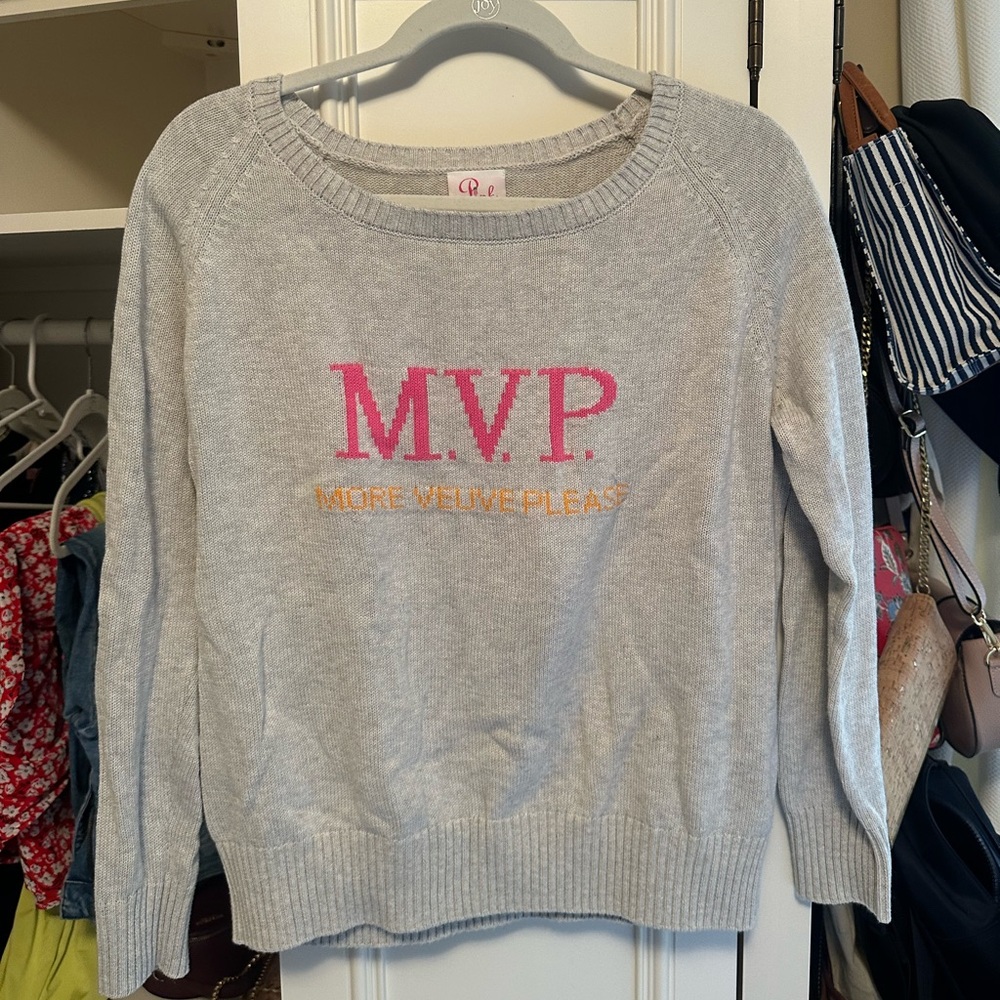 NWOT Gray MVP Lilly Pulitzer/Pink Pineapple Sweater